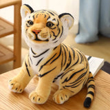 23cm Simulation Baby Tiger Plush Toy Stuffed Soft Wild Animal Forest Tiger Pillow Dolls For Kids Birthday Gift