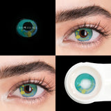 2Pcs/Pair Cosplay Color Contact Lenses for Eyes Anime Accessories Orange Pink Green Rainbow Lens Pupilentes