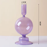 Nordic Glass candle holders, romantic Dinner home decoration, candlestick for birthday wedding, candle holder portavelas decor
