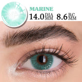 1 Pair for Eyes Yearly Christmas Dropship Gray Party Marine Beauty Gift Dark Circle Pupils Lenses