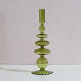 Nordic Glass candle holders, romantic Dinner home decoration, candlestick for birthday wedding, candle holder portavelas decor
