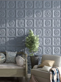 Pastoral style wallpaper self-adhesive waterproof and moisture-proof 3D stereo wall stickers warm bedroom living room background