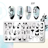 Halloween Stamping plates Stamp For Nails Pumpkin Ghost Nail Polish Templates All for Manicure Nail Designs