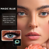 2pcs Magic Series Colored Contact Lenses Eye Natural Color lens eyes Color Contact Lens for Eye Lenses Brown UYAAI Blue lenses