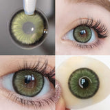 2pcs/Pair Color Contact Lenses Contact Color Lens Eyes Lenses for Eyes Blue Lenses with Diopters Yearly Cosmetics