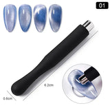 10ml Imperial Green Cat Magnetic Gel Nail Polish Spring Summer Sparkling Glass Bead Soak Off Christmas Decoration