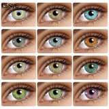 1 Pair Natural Color Contact Lenses for Eyes NewYork Colored Contacts Lens Makeup Lens With Case Wholesale Yearly Use