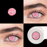 2PCS/Pair Pink Lense Halloween Lenses anime accessories Color contact lenses Cosplay Anime Lenses Yearly Contact lens