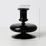 Nordic Glass candle holders, romantic Dinner home decoration, candlestick for birthday wedding, candle holder portavelas decor