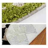 Irregular Grids Bathroom Mat Soft Fluffy Entrance Carpet Area Floor Pad Doormat Bedroom Aesthetic Home Room Decor 55x70cm