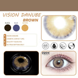 1Pair Rowena DANUBE Color Color Lens Yearly Color Lens Eyes Contact Lenses For Eyes Beauty Contact Lenses Eye Cosmetic