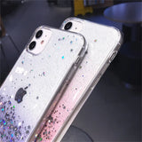 Luxury Gradient Sequins Clear Glitter Phone Case For iPhone 13 14 12 11 Pro Max X XR XS Max 7 8 14 Plus SE20 Soft TPU Back Cover