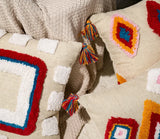 Morocco Tufting Pillow Case with Tassels Nordic Geometric Back Pillows Cover Pillowcase Christmas Decorations for Home 45*45cm