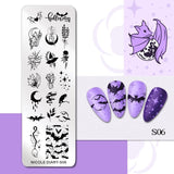 Halloween Stamping plates Stamp For Nails Pumpkin Ghost Nail Polish Templates All for Manicure Nail Designs