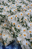 Art Daisy Embroidery Three-dimensional Embroidery Cotton And Linen Fabric DIY Bags Clothing Fabric