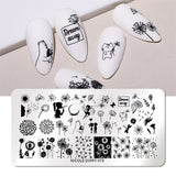 Halloween Stamping plates Stamp For Nails Pumpkin Ghost Nail Polish Templates All for Manicure Nail Designs