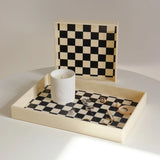 Nordic Acrylic Tray Grids Organizer Dessert Serving Support Small Stuff Jewelry Organization Plate Home Office Table Decor