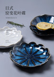 1PC Originality Ceramics Plate Flavor Small Dish Seasoning Dish Food Plate A European Flower Shape Dish Ceramics Tableware