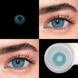 2pcs/pair Colored Contact Lenses Myopia Green Pixie Series Yearly Cosmetic For Eyes Lentillas Verdes
