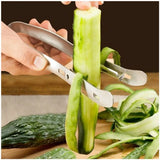 Stainless Steel Double-sided Fruit Peeler Gadgets, Fruit Knife, Asparagus, Yam, Cucumber, Potato, Kitchen Tools