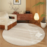Modern Minimalist Rugs for Bedroom Home Round Non-slip Mat Fluffy Soft Lounge Rug Large Area Living Room Decoration Plush Carpet