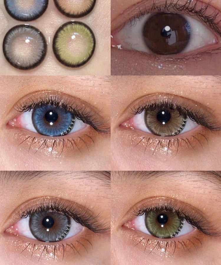Norko Natural Contact Lenses for Eyes 2pcs Yearly Contact Lenses Colored Contacts Beautiful Color Yearly Contact Lens