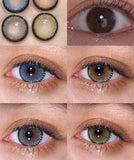 Norko Natural Contact Lenses for Eyes 2pcs Yearly Contact Lenses Colored Contacts Beautiful Color Yearly Contact Lens