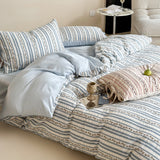 Fre Small Floral 8m Cotton Bedding Set Quilt Cover Pure Cotton Bed Canopy Four Piece Bedding Set Double Layered Weave