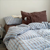 Thiened Milk Velvet Bedding Set Winter Warm Double-Sided Fce Duvet Cover Purple Velvet Bedding Kit for Cold Weather