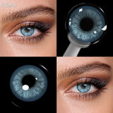 Half Yearly Soft Colored Contact Lenses for Daily Eye Cosmetic Makeup 14.5mm Multichrome Beauty Styling Lens