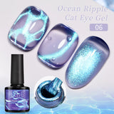 7.5ml Golden Gradient Cat Eye Nail Polish Gel Phototherapeutic Gel Soak Off Nail Magnetic Gel Polish Nail Art DlY