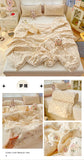 Class A Pure Cotton Summer Quilt Soybean Fiber Thin Quilt Princess Style Lace Ruffles Comforter Summer Air Conditioned Blanket