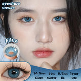 1 Pair Colored Contact Lenses for Eyes Natural Lenses for Eyes Blue Contact Lenses Gray Pupils Yearly Color Lens Eye