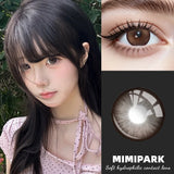 Big Diameter Natural Brown Colored Contacts 2pcs High Moisture Half Yearly Lenses 0.00D No Power for Party Daily Wear