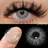 1Pair Natural Colorful Contact Lenses for Eyes Blue Eye Lenses Green Lenses Gray Pupils Yearly Cosmetic Eye Contacts