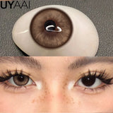 1 Pair Color Contact Lenses for Eyes Korean Brown Natural Big Eye Lenses Gray Eye Contact Green Color Lens