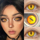 1 Pair White Black Block Eyes Cosplay Contacts Lenses for Coser Anime Colored Lenses Small Pupil Natural Cosmetic Lens