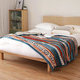 Luxury Bed Blanket Boho Throw Blanket Winter Thick Coral Fleece Sofa Blanket Bed Plaid Bedspread On The Bed Home Decor