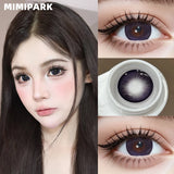 2pcs Big Diameter Colored Contacts Daily Disposable Free Shipping Natural Style Lenses for Daily Wear Party