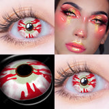 1 Pair(2pcs) Cosplay Color Contact Lenses for Eyes Yellow Contact Lenses Cosplay Anime Color Lens Eyes