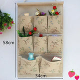 Home Storage & Organization Multilayer Fabric Hanging Storage Bag for Door Wall Wardrobe Dormitory Creative Organizer