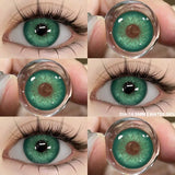 Color Contact Lenses for Eyes Gray Lense Brown Contact Blue Eyes Lenses Colorful Makeup Contact Lens Yearly 2pcs/pair