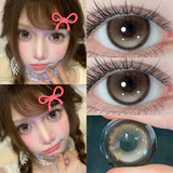 1Pair Lenses With Myopia Colored Contact Lenses For Big Eyes Green Blue Cosplay Pupil Degree Halloween Make Up