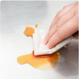 40cm brushed silver self-adhesive wallpaper modern fireproof and waterproof refrigerator living room kitchen countertop