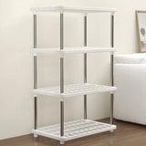 Simple Kitchen Storage Organizer Shelf White Bathroom 3 Layer Storage Rack Kitchen Spice Storage Racks Household Sundries Rack