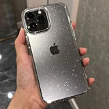 Luxury Bling Glitter Transparent Phone Case For iPhone 17 Air 16 Pro Max 15 14 13 12 11 XS XR 7 8 Plus 16e Shockproof Soft Cover