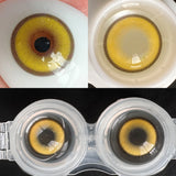 2pcs/pair Cyber Series Halloween Colored Contact Lenses for Makeup Eyes Big Pupils Red Contact Lenses Brown Lens Myopia