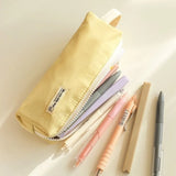 Portable Multi-functional Pencil Case Water-resistant Large Capacity Stationery Bag Handheld Nylon Storage Bag