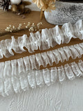 White Lace Lace Ribbons Accessories Lace Trim Handmade DIY Extended Clothes Pleated Sewing Decorative Fabric Skirt Hem Fabric