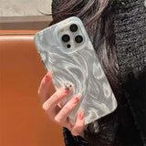 For iPhone 17 16 15 14 13 12 11 Pro Max Cases Luxury Camlet Pattern Laser Phone Case For iPhone 16e 16 15 Plus Shockproof Cover